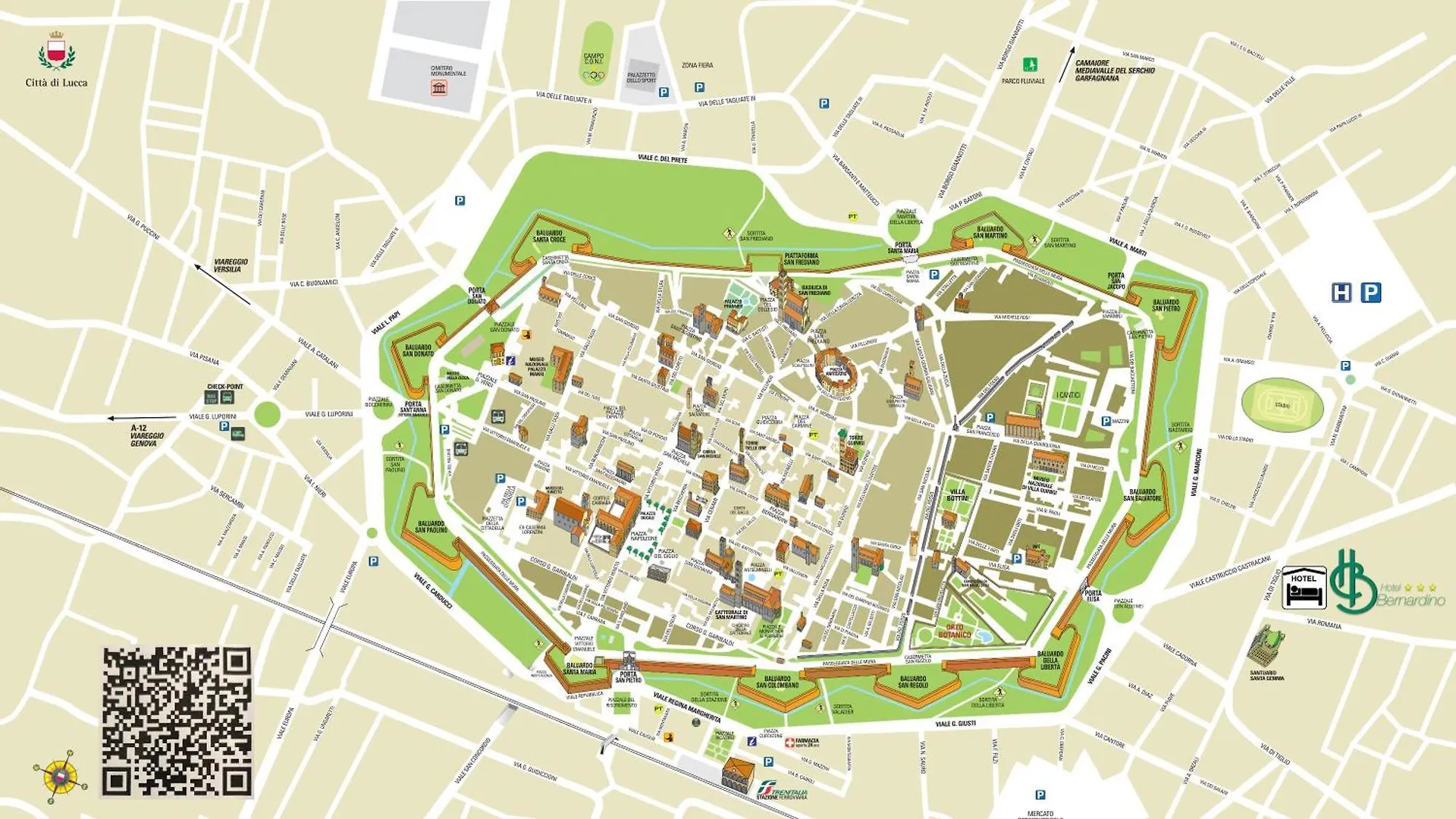 Hotel Bernardino Lucca 3*,